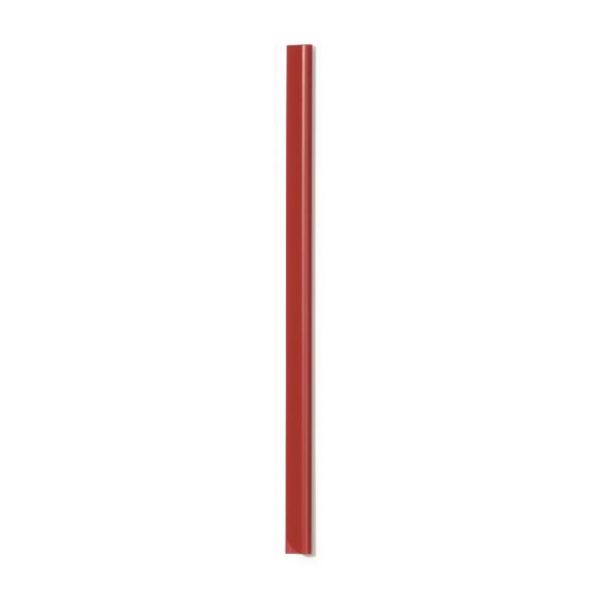 Násuvná lišta, 6 mm, 1-60 listov, DURABLE, červená, 100ks
