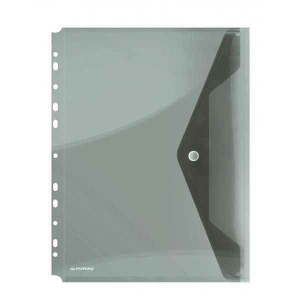 Plastový obal A4 s cvočkom a eurodierovaním DONAU dymový 