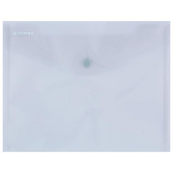 Plastový obal C5 s cvočkom DONAU dymový 