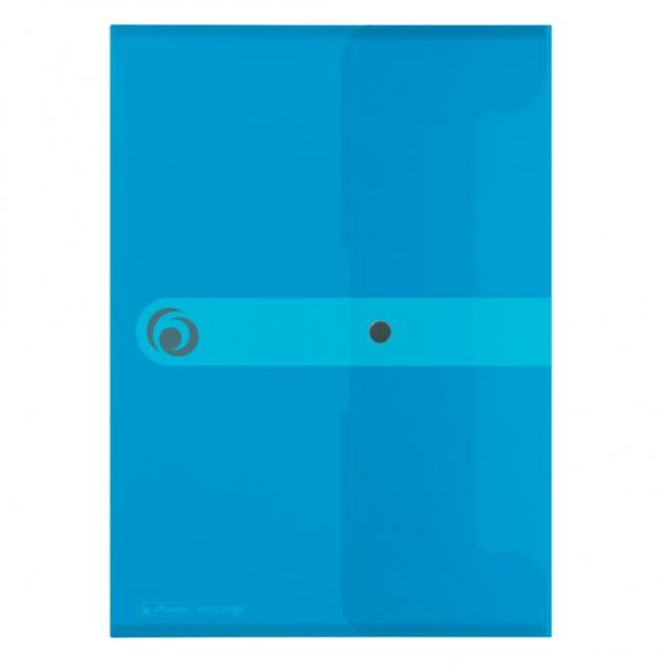 Plastový obal A4 s cvočkom Herlitz Easy Orga priehľadný modrý 