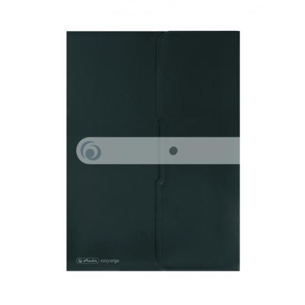 Plastový obal A4 s cvočkom Herlitz Easy Orga čierny 