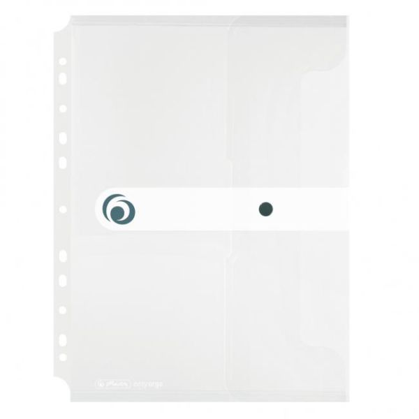 Plastový obal A4 s cvočkom a eurodierovaním Herlitz Easy Orga priehľadný číry 