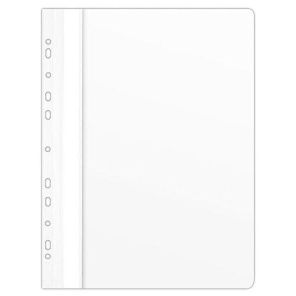 Rýchloviazač PVC s eurodierovaním DONAU lesklý biely 