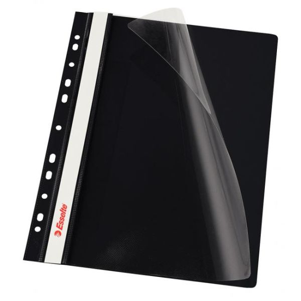 Rýchloviazač PVC s eurodierovaním Esselte VIVIDA čierny 