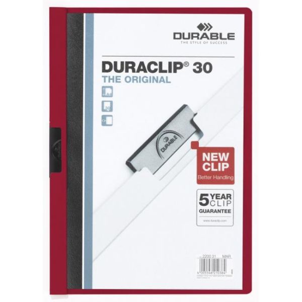 Obal s klipom DURACLIP Original 30 bordový 