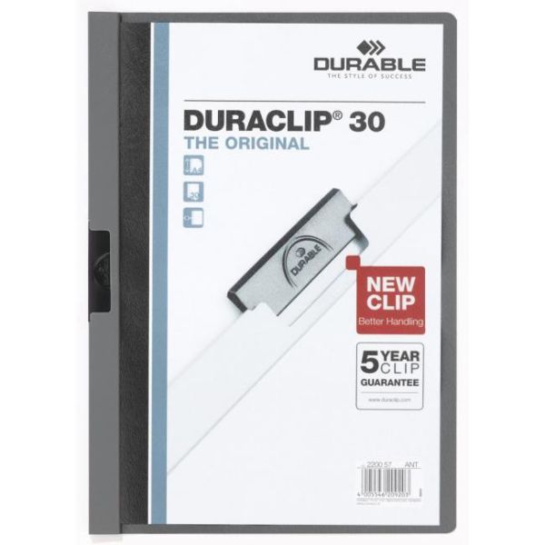 Obal s klipom DURACLIP Original 30 antracitový 