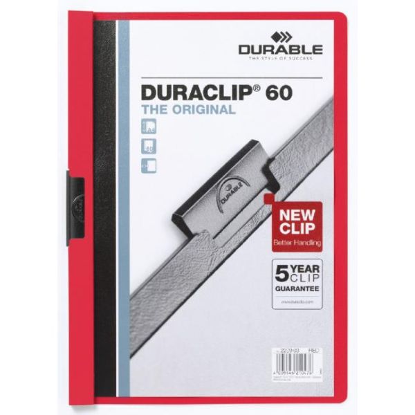 Obal s klipom DURACLIP Original 60 červený 