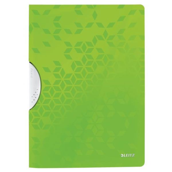 Obal s klipom plastovým Leitz WOW zelený 