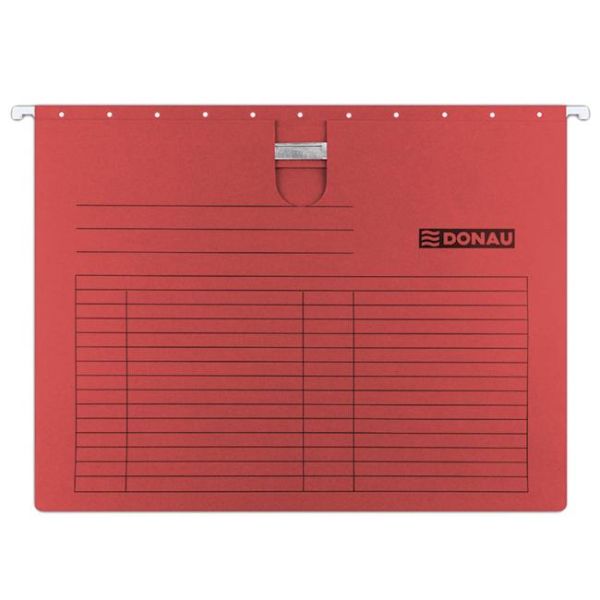 Závesný obal s rýchloviazačom DONAU červený 