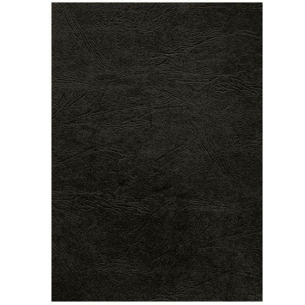 Kartónové obálky na krúžkovú väzbu Delta koža A4 čierna 