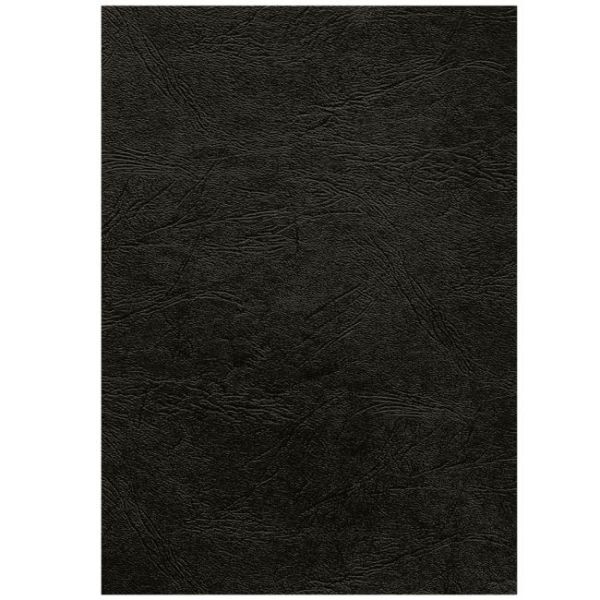 Kartónové obálky na krúžkovú väzbu Delta koža A3 čierne 