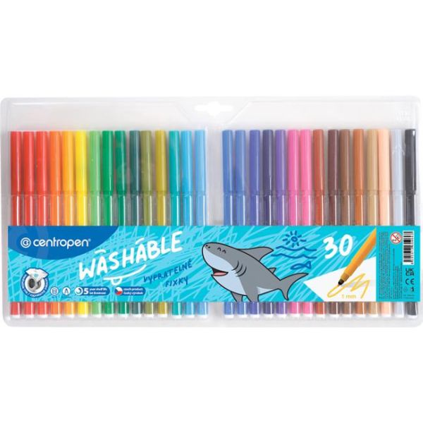 Fixy CENTROPEN 7790 Washable - sada 30 ks