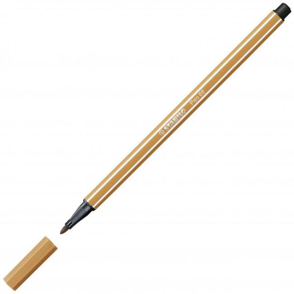 Fix vláknový STABILO Pen 68 okrovo tmavý