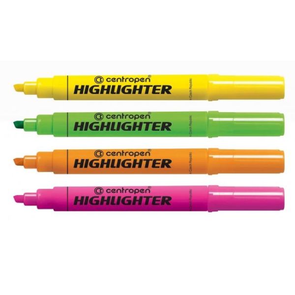 Sada zvýrazňovačov Centropen 8552/4S (8852) 