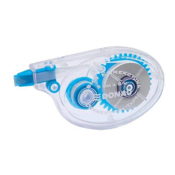 Korekčný roller DONAU jednorazový, s bočnou korekciou, 5 mm x 8 m 