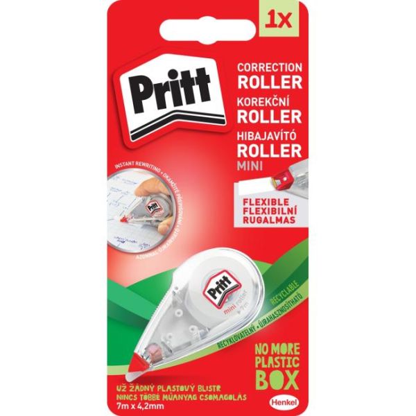 Korekčný roller, 4,2 mm x 7 m, HENKEL "Pritt Mini-roller", 7m