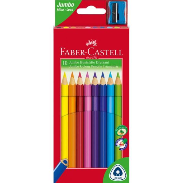 Farbičky Faber Castell Junior grip, 10 ks 