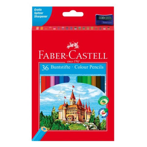 Farbičky Faber Castell drevené, 36 ks 