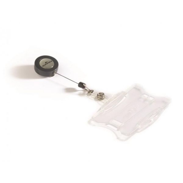 Visačka na plastovú kartu otvorená s kotúčom DURABLE 85x54mm 10ks 