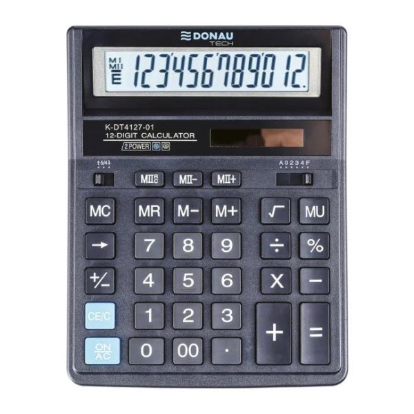 Kalkulačka DONAU TECH K-DT4127-01 stolová čierna 