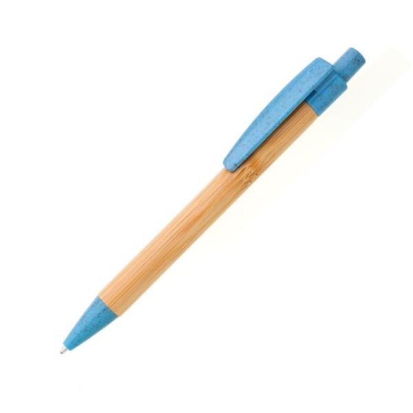 Bambusové pero BORGO STRAW modré 