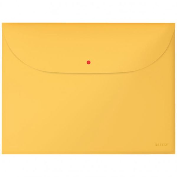Plastový obal A4 s cvočkom Leitz Cosy teplá žltá 3 ks 