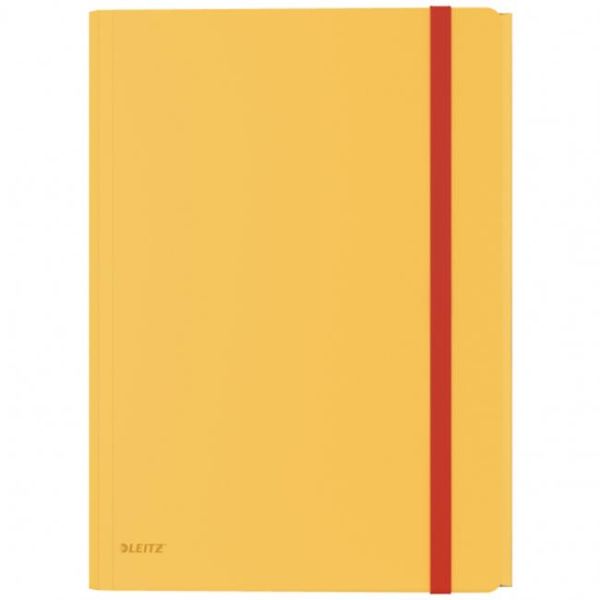 Plastový obal s gumičkou Leitz Cosy hebký s vnútorným vreckom teplý žltý 