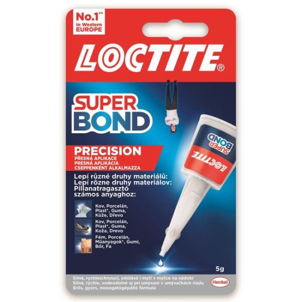 Sekundové lepidlo, 5 g, HENKEL "Loctite Super Bond Precision"