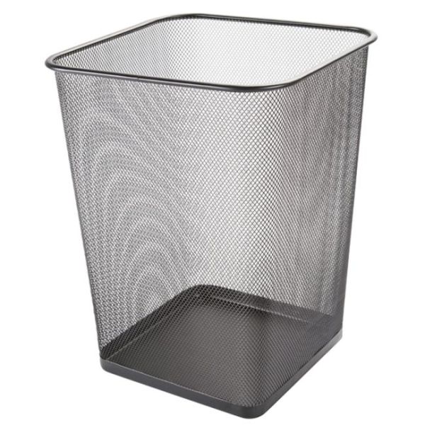 Drôtený kôš 18 ℓ hranatý čierny 