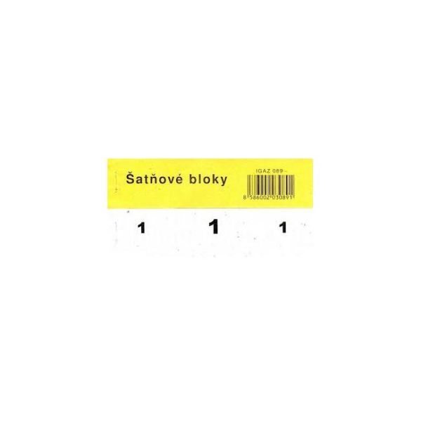 Šatňový blok, 100 lístkov, 1 bal., biely 