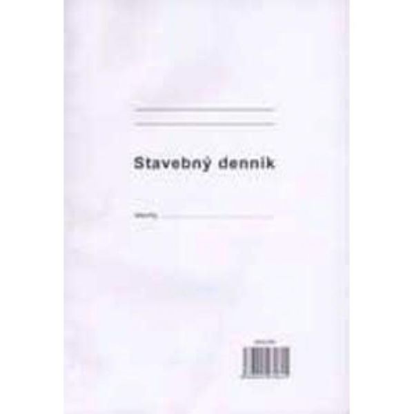 Stavebný denník, A4, 25x3+8 listov, samoprepis, číslovaný 