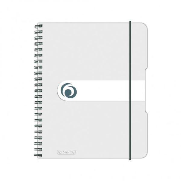 Blok poznámkový štvorčekový Herlitz Easy Orga A5 80 listov transparentný biely 