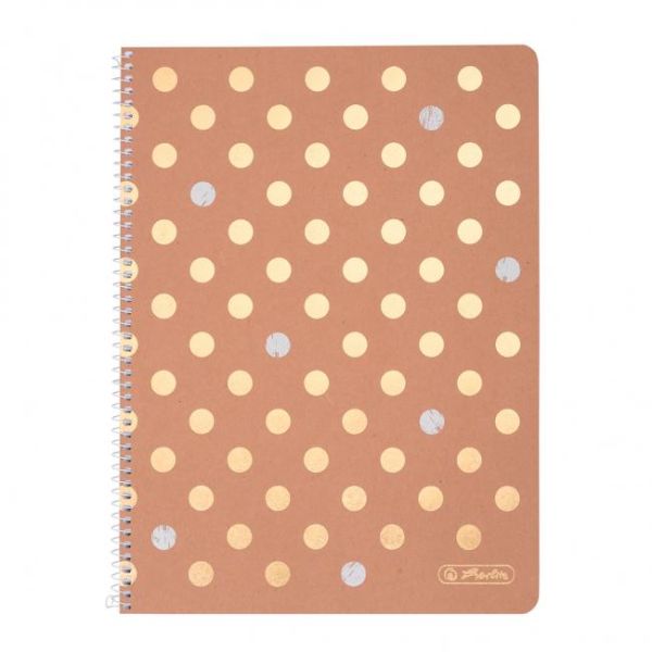 Blok poznámkový štvorčekový Herlitz Pure Glam A4 80 listov 