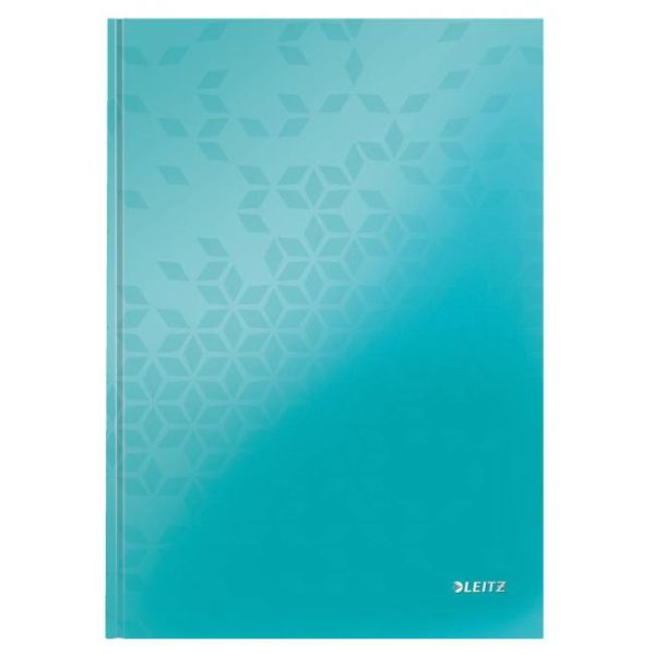 Záznamová kniha Leitz WOW A4 80 listov linajková ľadovo modrá 