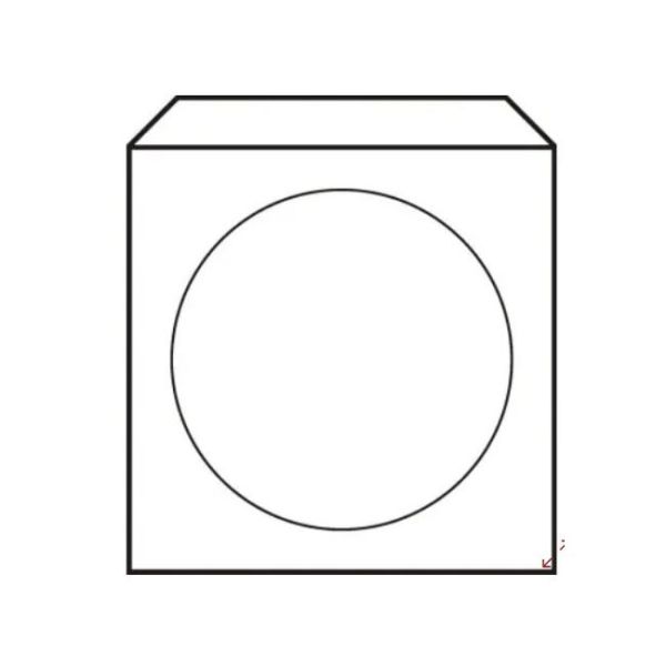 Obálky na CD 125x125 s okienkom 50 ks 