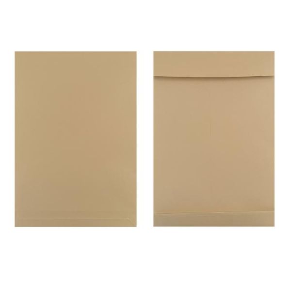 Taška B4 s X dnom a odtrhávacou páskou 250 x 354 mm hnedá 130g 