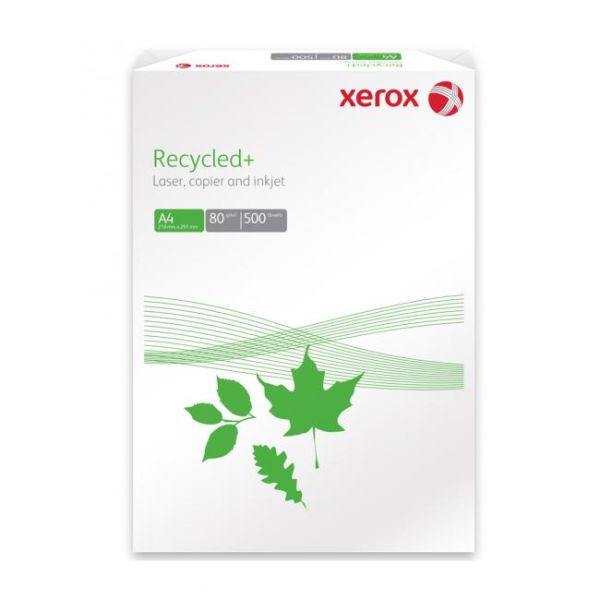 Kancelársky papier, recyklovaný, A4, 80 g,  XEROX "Recycled Plus", 500list