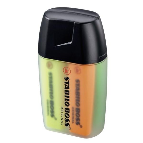 Sada zvýrazňovačov STABILO BOSS ORIGINAL 4 ks Big BOSS žltá, oranžová, zelená, ružová 