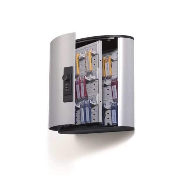 Skrinka na 36 kľúčov so zámkom na kód DURABLE KEY BOX CODE 36 strieborná 
