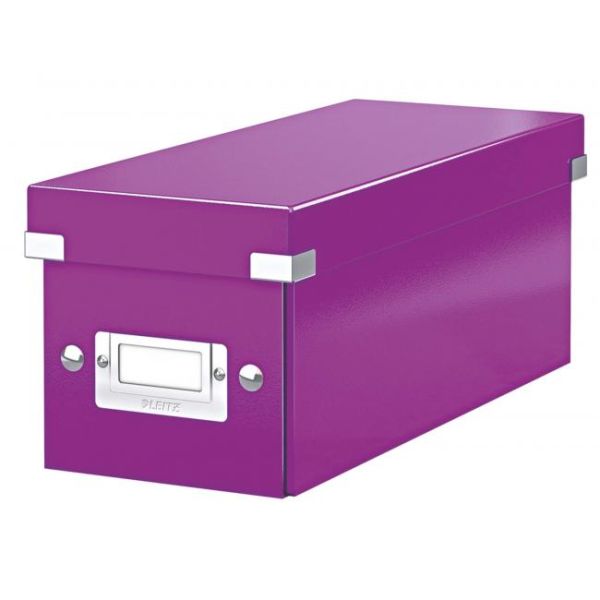 Krabica na CD Click & Store purpurová 