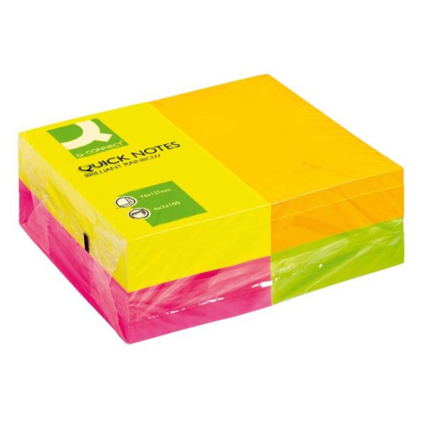 Samolepiaci bloček Q-CONNECT 127x76 briliant 