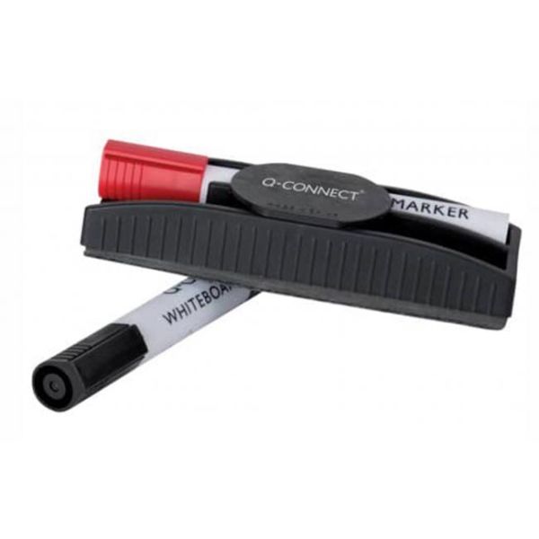 Sada doplnkov k tabuliam Q-CONNECT - stierka, červený a čierny popisovač 