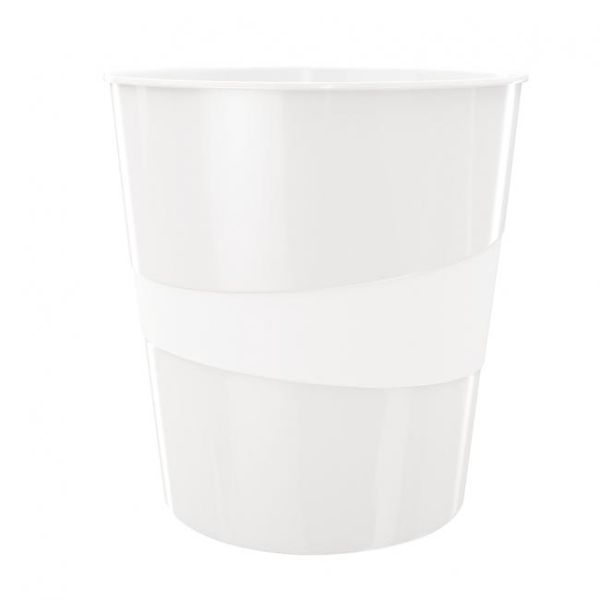Kôš plastový Leitz WOW 15 ℓ biely 