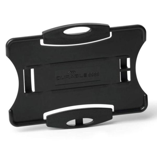 Visačka na plastovú kartu otvorená DURABLE ECO čierna 87x54mm 10ks 