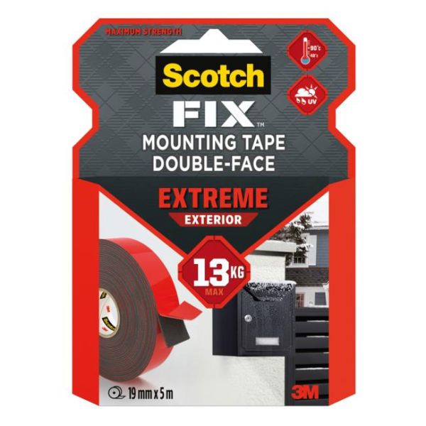 Montážna páska Scotch do exteriéru superodolná, 19 mm x 5 m 