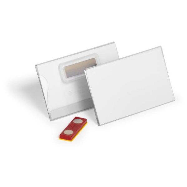 Visačka s šikmým magnetom DURABLE 54x90mm 25ks 
