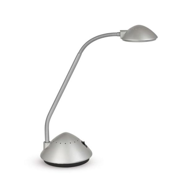 Lampa stolná MAULarc strieborná 