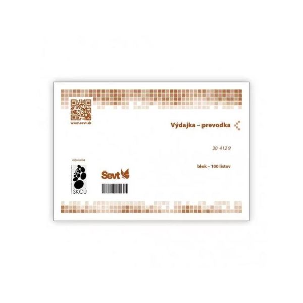Výdajka - prevodka, A5, 100 listov 