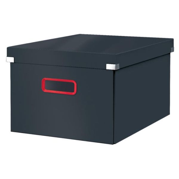 Stredná krabica Click & Store A4 Leitz Cosy zamatová sivá 