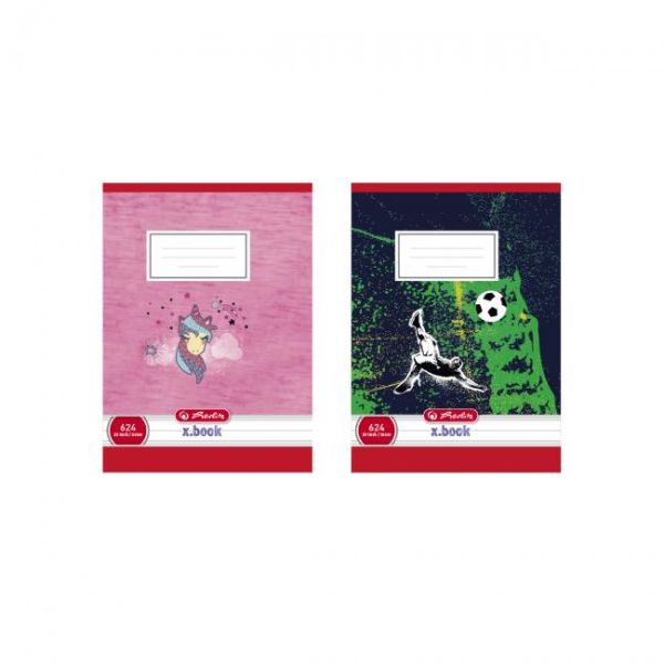 Zošit Herlitz 624, A6, linajkový, 70g/m2, mix motívov 